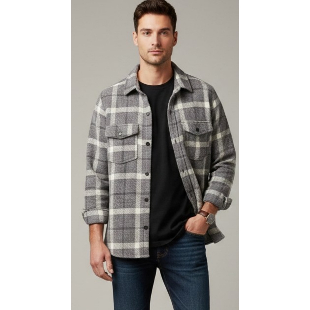 O'Neill Men's Plaid Fleece Snap Button Shirt
